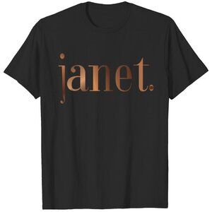 Janet Jackson Text Style T-Shirt, Music Fan Shirt, Gift for Fan Tee